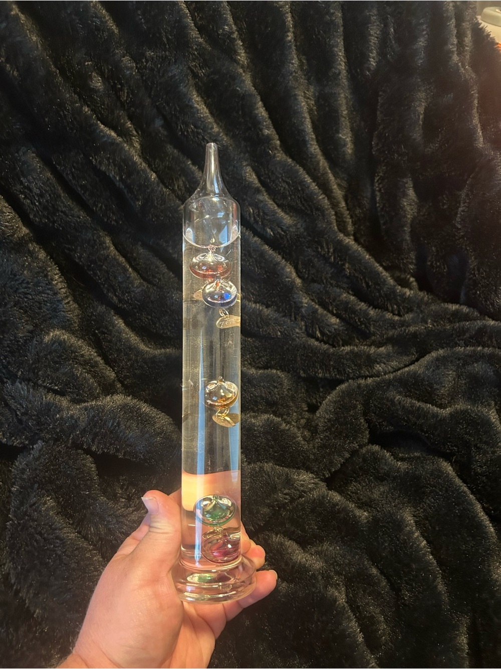 Glass Galileo Thermometer with Multicolor Floating Spheres - Home Accents